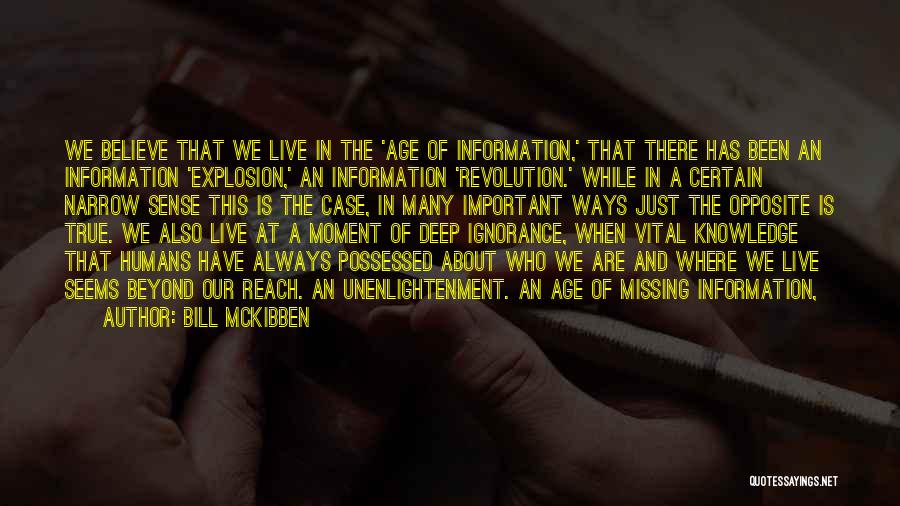 Missing A Moment Quotes By Bill McKibben