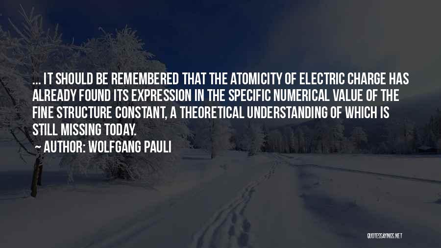 Missing Already Quotes By Wolfgang Pauli