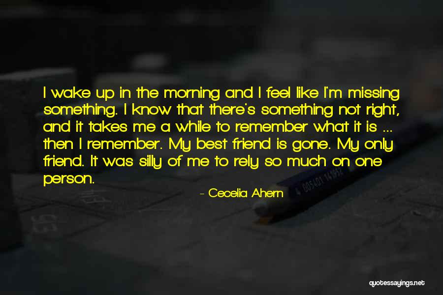 Missing Best Friend Quotes By Cecelia Ahern