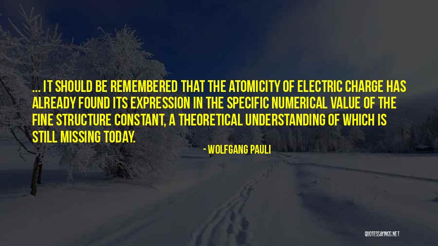 Missing Him Already Quotes By Wolfgang Pauli