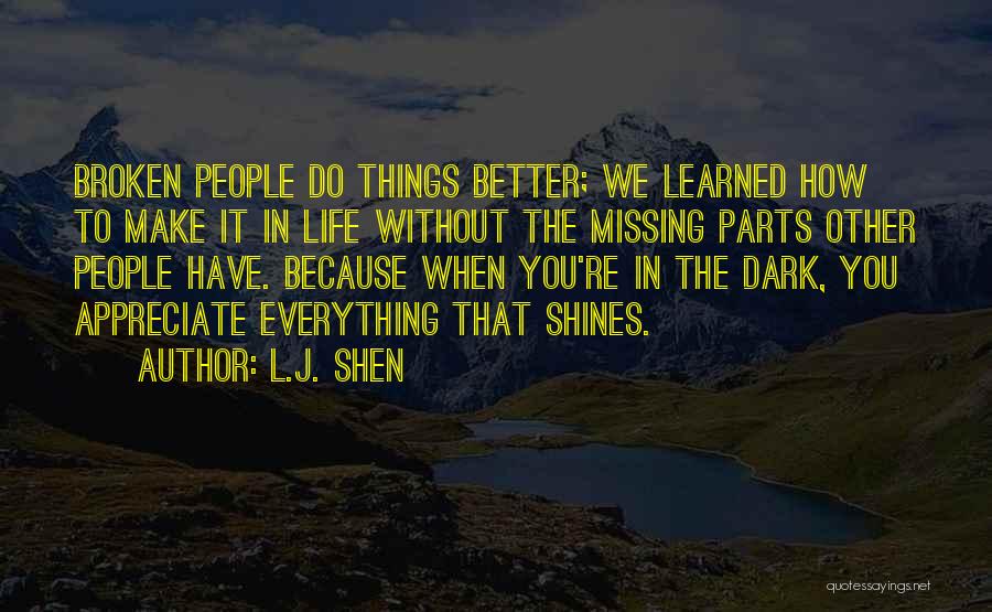 Missing Parts Quotes By L.J. Shen