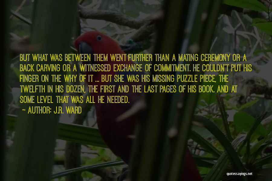 Missing Piece Quotes By J.R. Ward