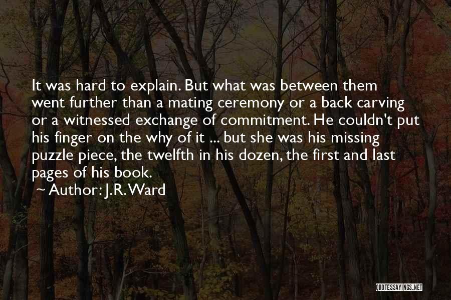 Missing Puzzle Piece Quotes By J.R. Ward