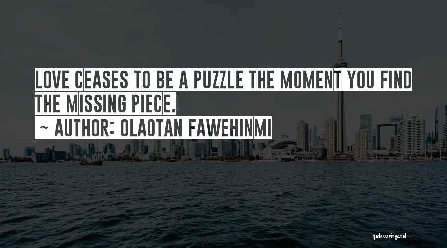 Missing Puzzle Piece Quotes By Olaotan Fawehinmi