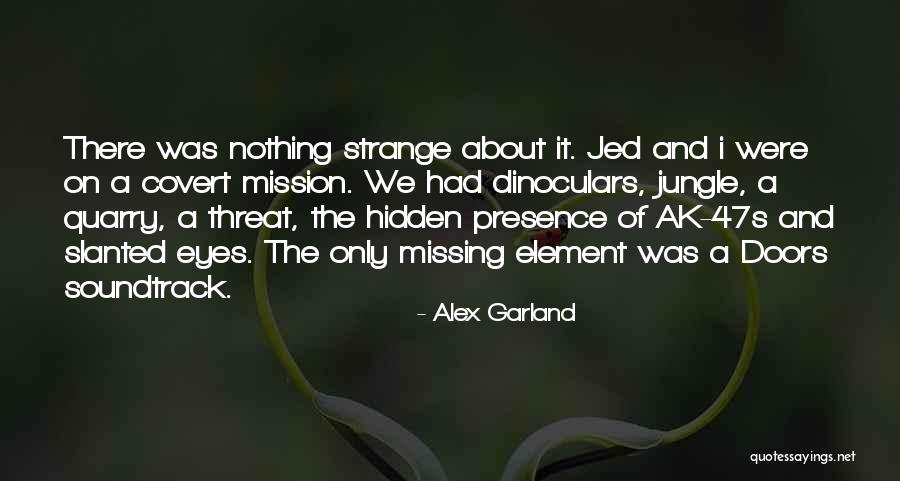 Missing Someone From Books Quotes By Alex Garland Missing Someone From Books Quotes By Alex Garland