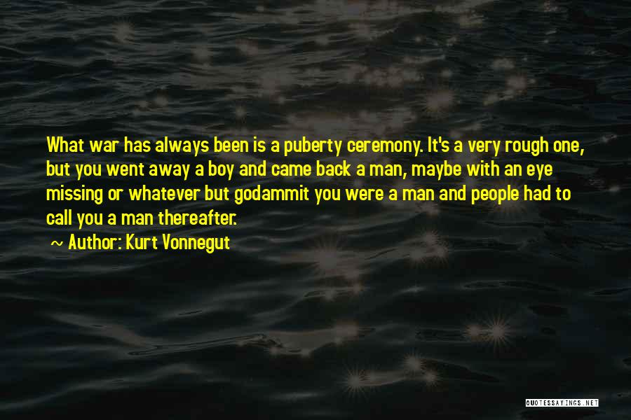 Missing That One Boy Quotes By Kurt Vonnegut