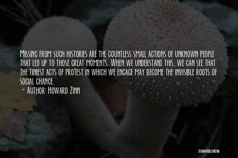 Missing The Small Things Quotes By Howard Zinn