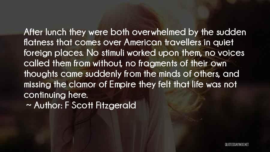 Missing Them Quotes By F Scott Fitzgerald