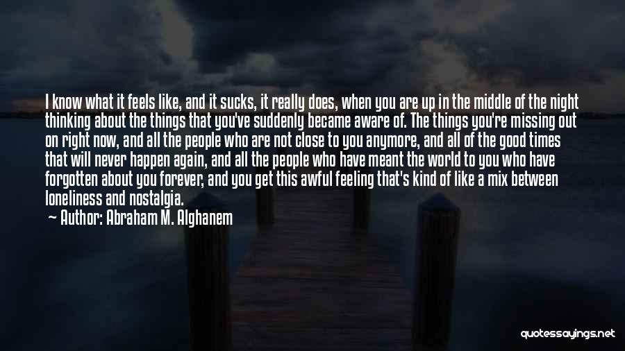 Missing Things In Life Quotes By Abraham M. Alghanem