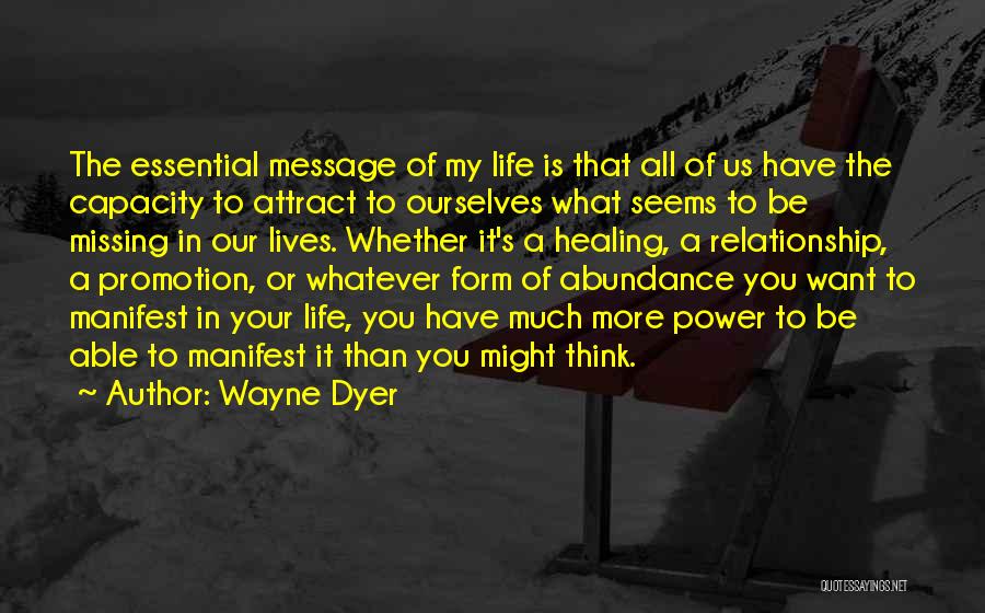 Missing Thinking You Quotes By Wayne Dyer
