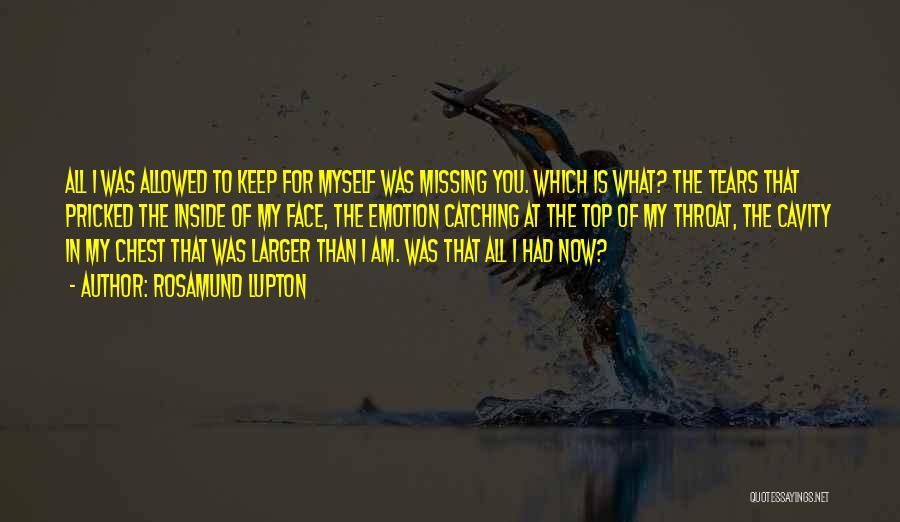 Missing You All Quotes By Rosamund Lupton