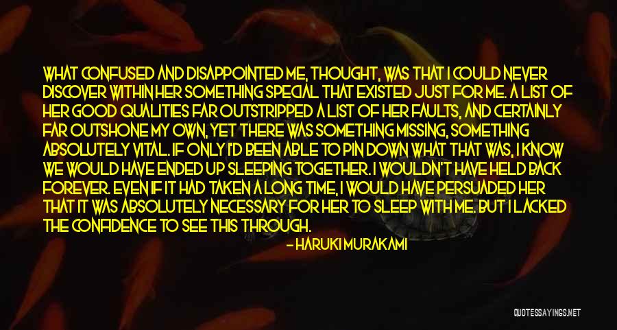 Missing You While Sleeping Quotes By Haruki Murakami