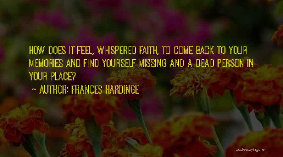 Missing Your Place Quotes By Frances Hardinge