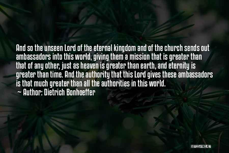 Mission Of The Church Quotes By Dietrich Bonhoeffer