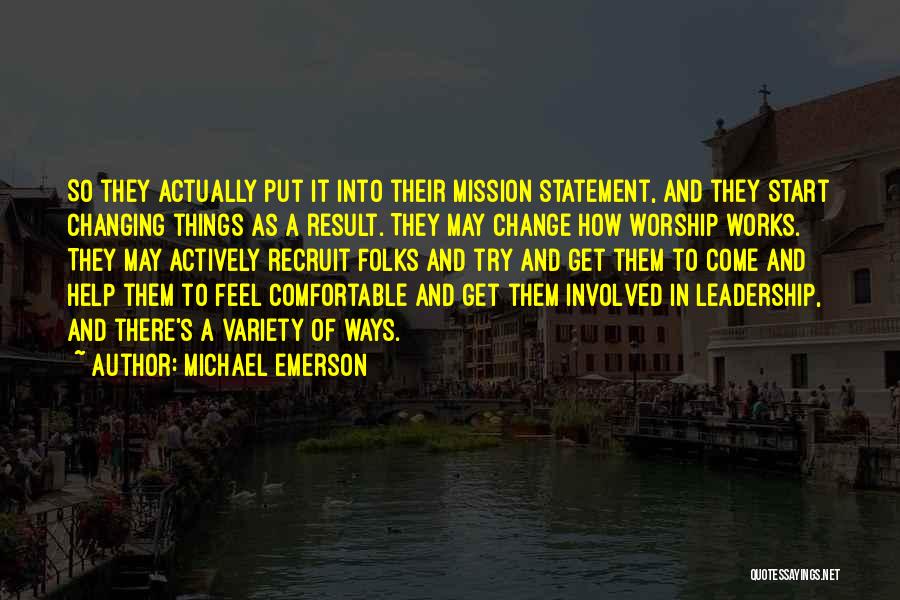 Mission Statement In Quotes By Michael Emerson