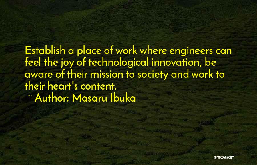 Mission Work Quotes By Masaru Ibuka