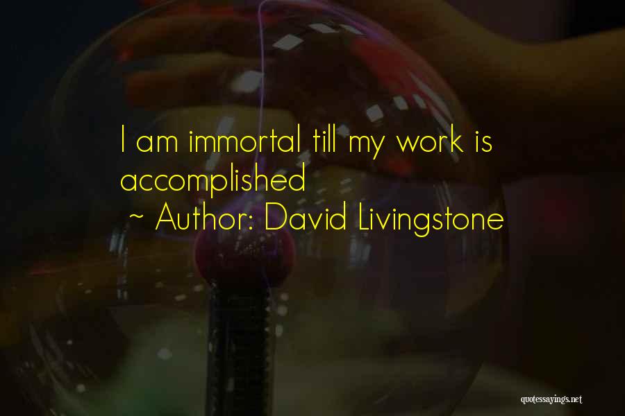 Missionary Work Quotes By David Livingstone