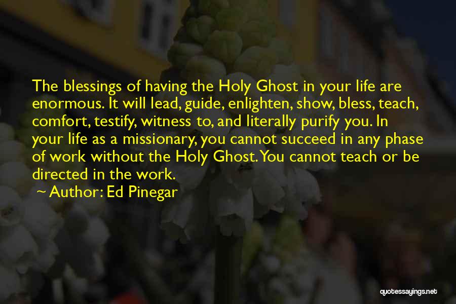 Missionary Work Quotes By Ed Pinegar
