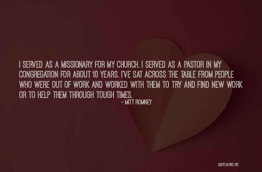 Missionary Work Quotes By Mitt Romney