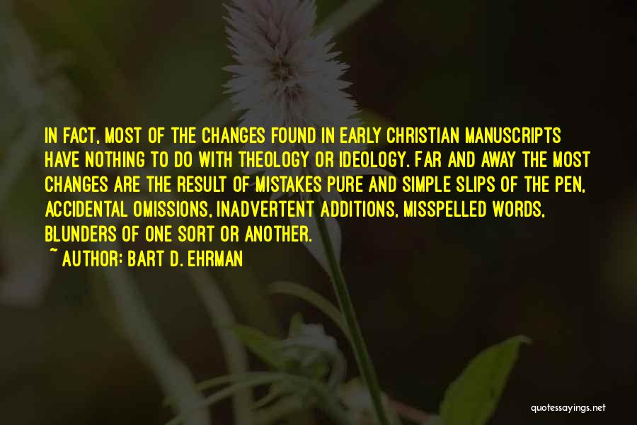 Misspelled Quotes By Bart D. Ehrman