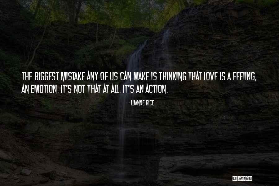 Mistake Feeling Quotes By Luanne Rice Mistake Feeling Quotes By Luanne Rice