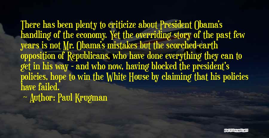 Mistake In The Past Quotes By Paul Krugman