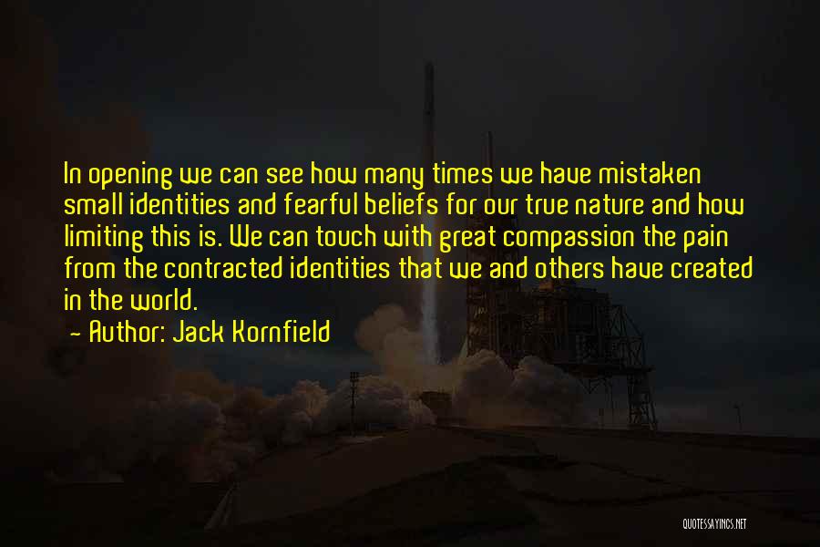 Mistaken Beliefs Quotes By Jack Kornfield
