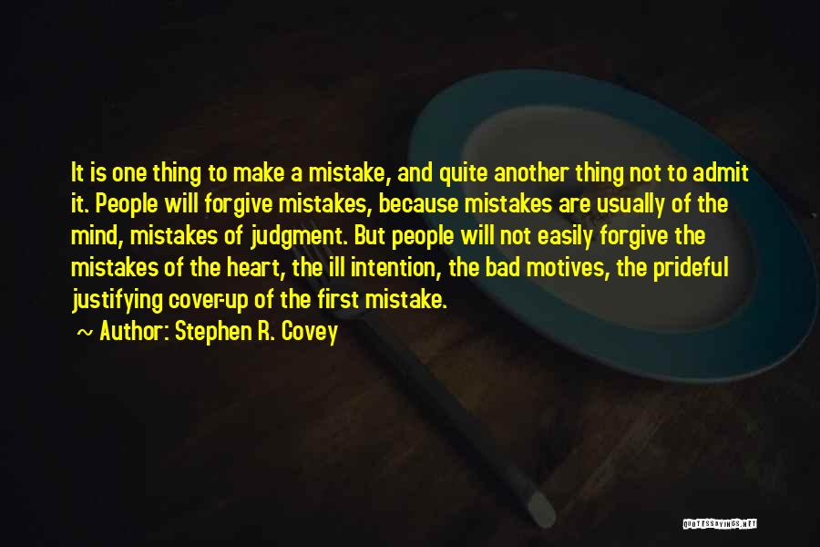 Mistakes Admit Quotes By Stephen R. Covey