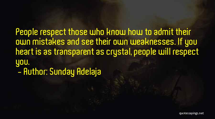 Mistakes Admit Quotes By Sunday Adelaja