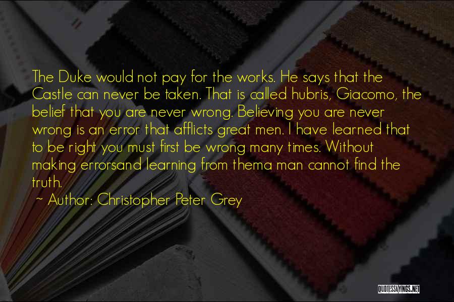 Mistakes And Errors Quotes By Christopher Peter Grey