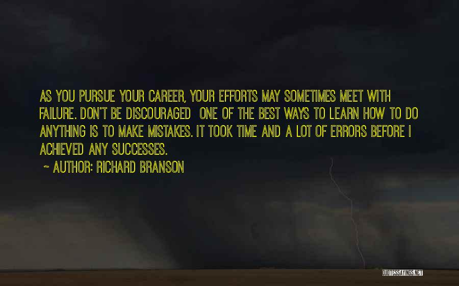 Mistakes And Errors Quotes By Richard Branson