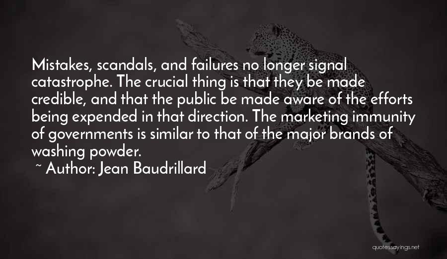 Mistakes And Failures Quotes By Jean Baudrillard