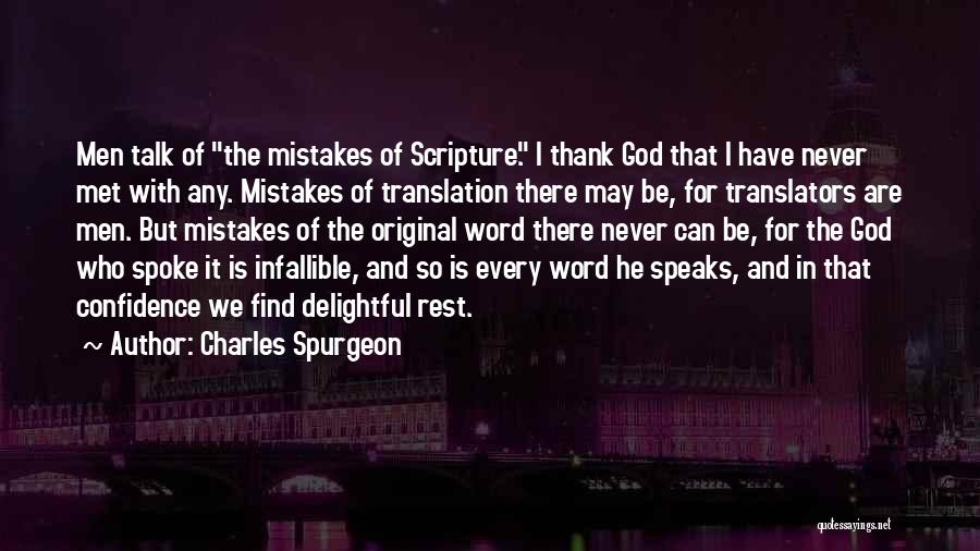 Mistakes And God Quotes By Charles Spurgeon