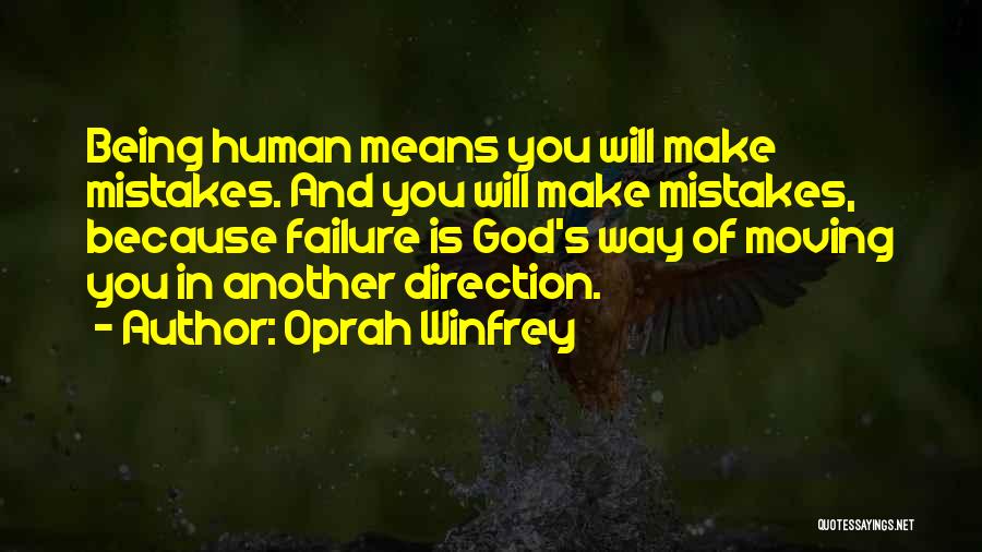 Mistakes And God Quotes By Oprah Winfrey