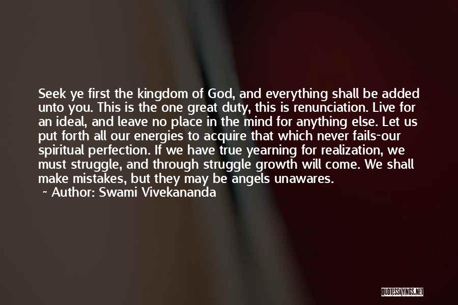 Mistakes And Growth Quotes By Swami Vivekananda