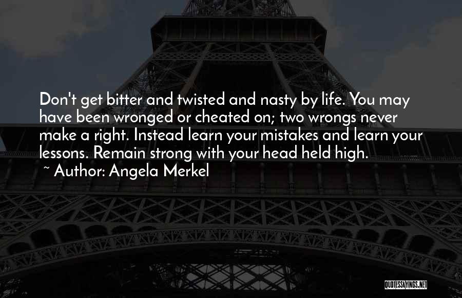 Mistakes And Lessons Quotes By Angela Merkel