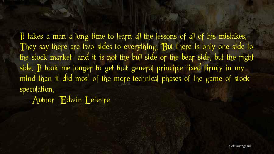 Mistakes And Lessons Quotes By Edwin Lefevre