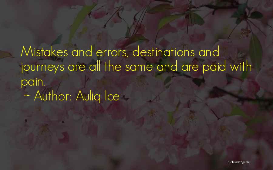 Mistakes And Success Quotes By Auliq Ice