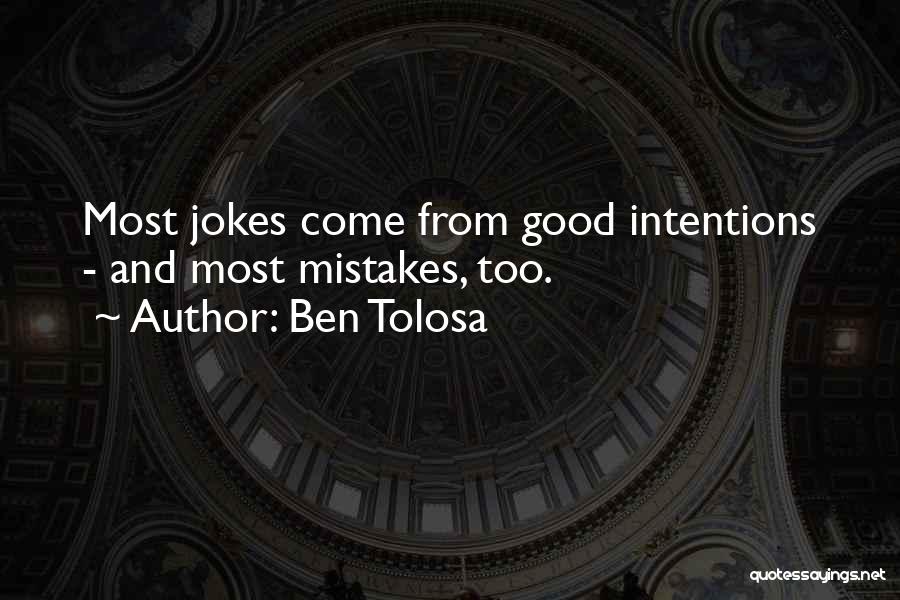 Mistakes And Success Quotes By Ben Tolosa