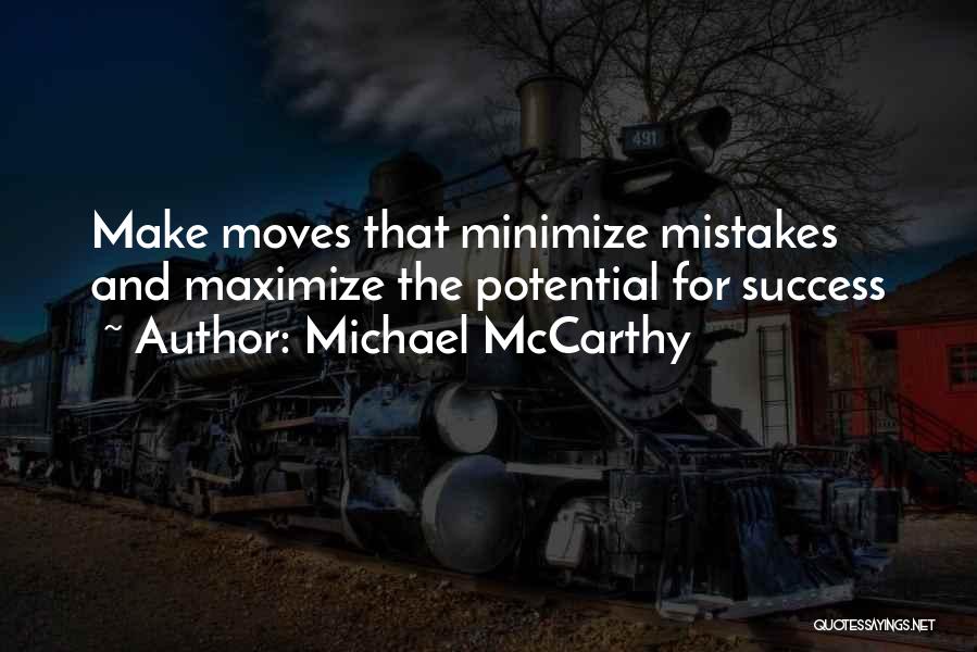 Mistakes And Success Quotes By Michael McCarthy