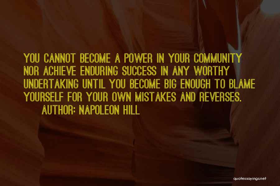 Mistakes And Success Quotes By Napoleon Hill