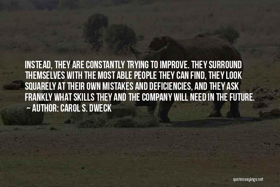 Mistakes And The Future Quotes By Carol S. Dweck