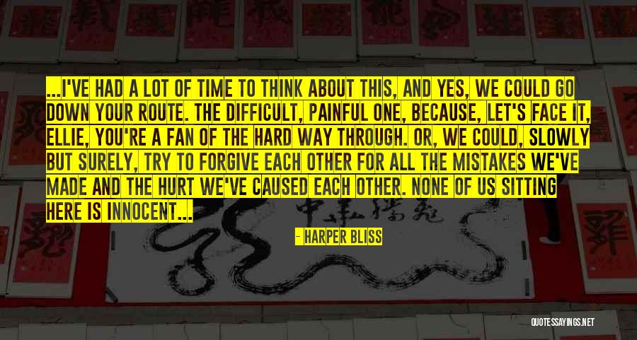 Mistakes In Life And Forgiveness Quotes By Harper Bliss