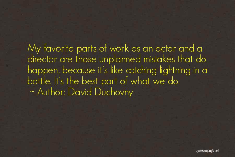 Mistakes In Work Quotes By David Duchovny