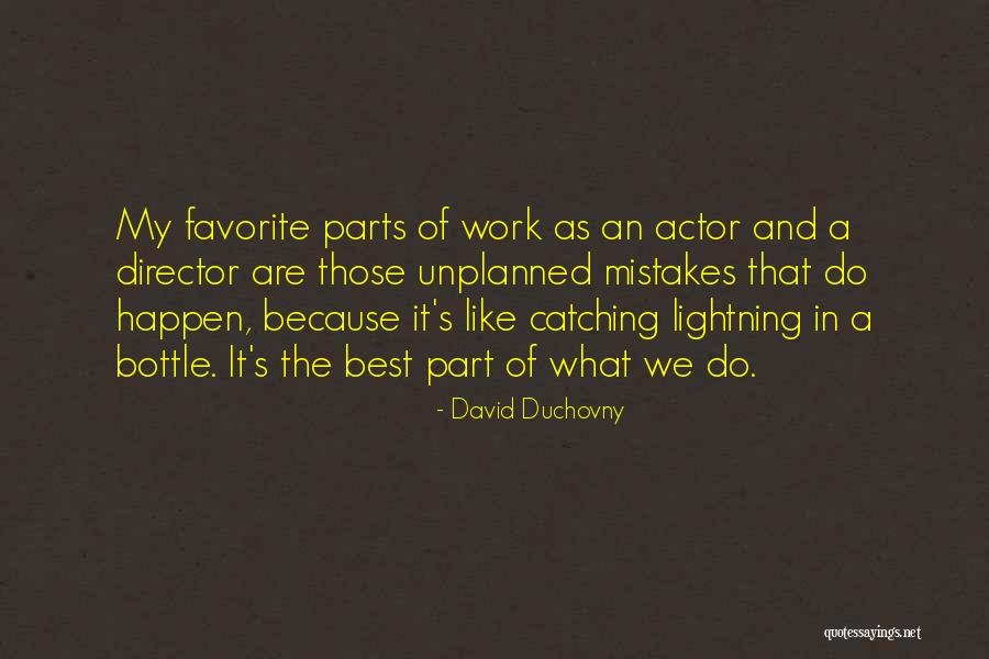 Mistakes In Work Quotes By David Duchovny