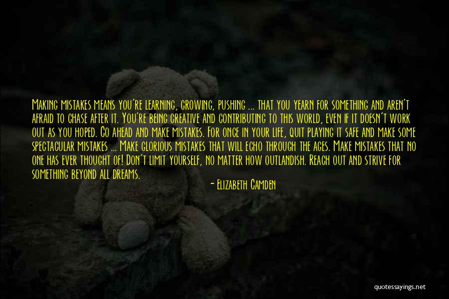 Mistakes In Work Quotes By Elizabeth Camden Mistakes In Work Quotes By Elizabeth Camden