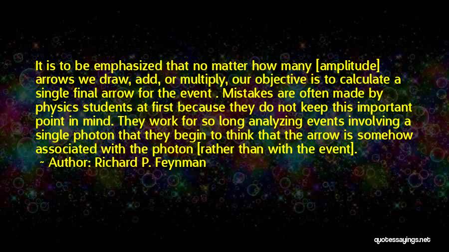Mistakes In Work Quotes By Richard P. Feynman