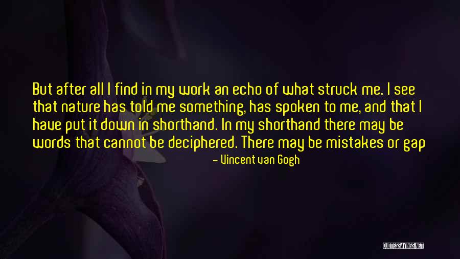 Mistakes In Work Quotes By Vincent Van Gogh