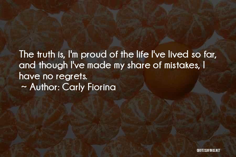 Mistakes No Regrets Quotes By Carly Fiorina