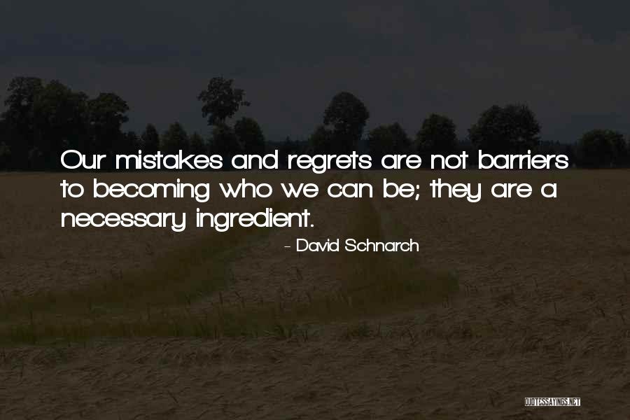 Mistakes No Regrets Quotes By David Schnarch